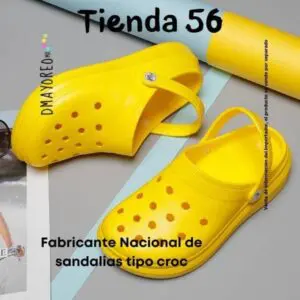 fabricante nacional de sandalias tipo croc
